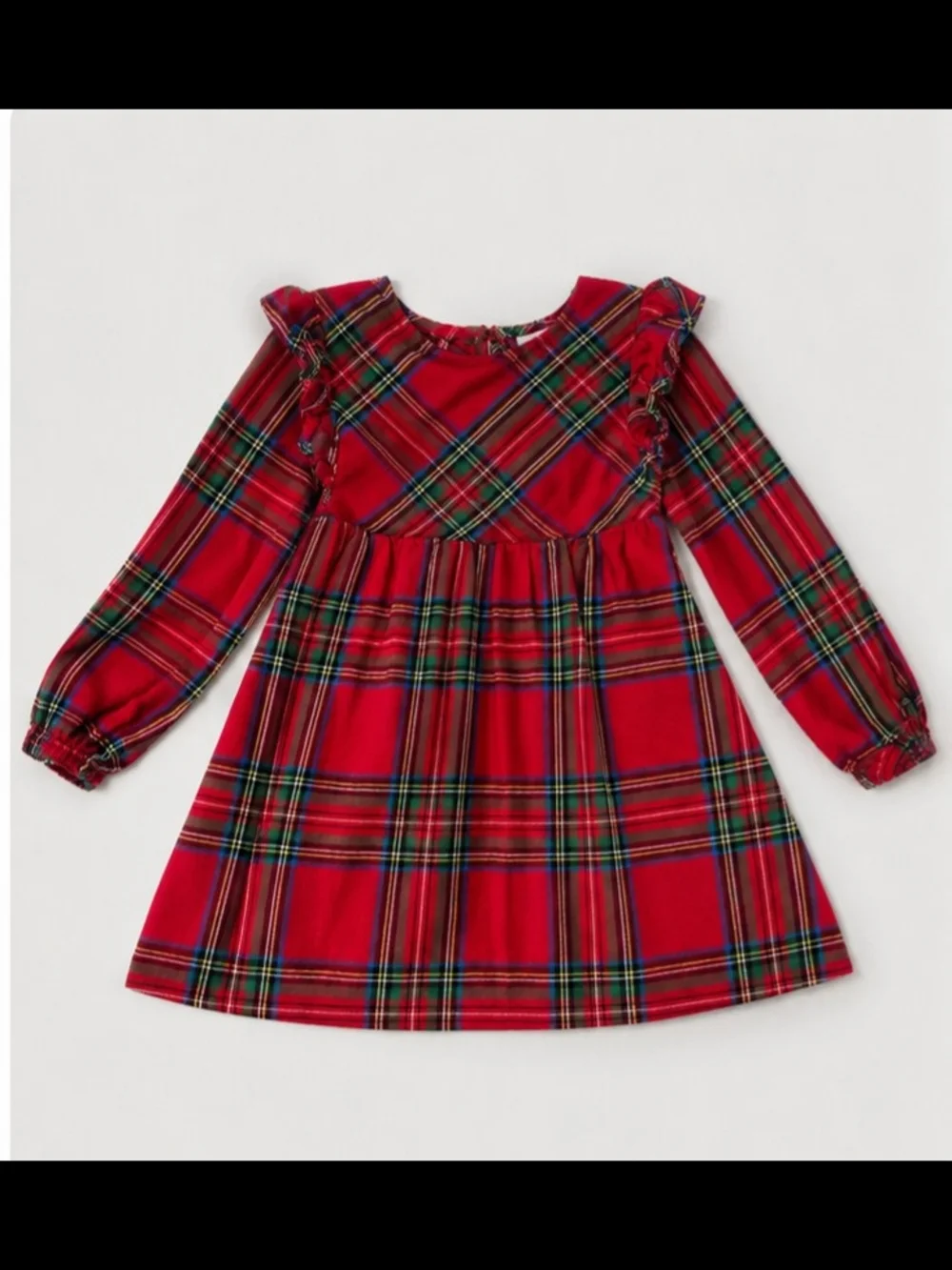 wonder nation Red Plaid Shirt with Multicolor Tartan